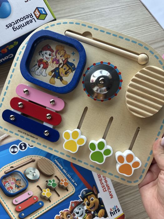 Музична дошка .ІДеревʼяна іграшка «Щенячий патруль:музична панель»