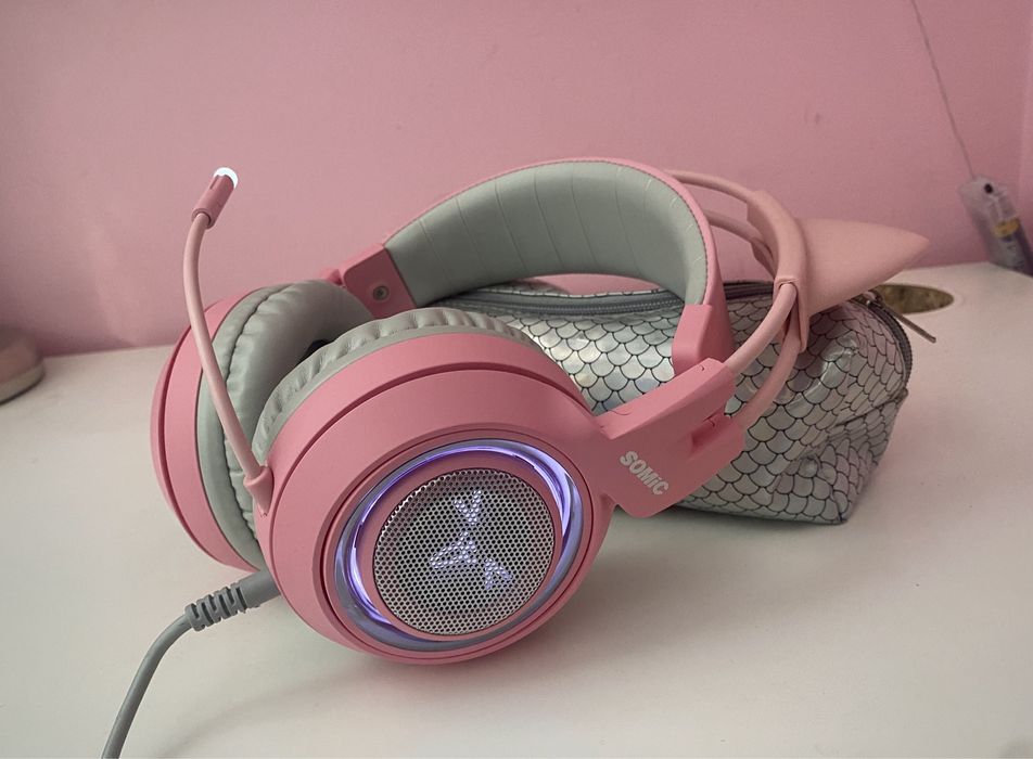 Słuchawki SOMIC G951 nauszne świecące, kocie uszy