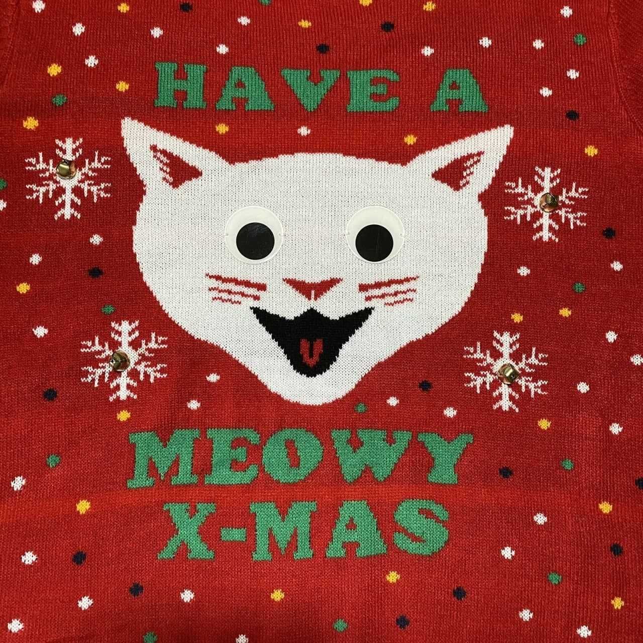 Cветр новорічний різдвяний жіночий H&M Divided Have a Meowy X-mas р.M