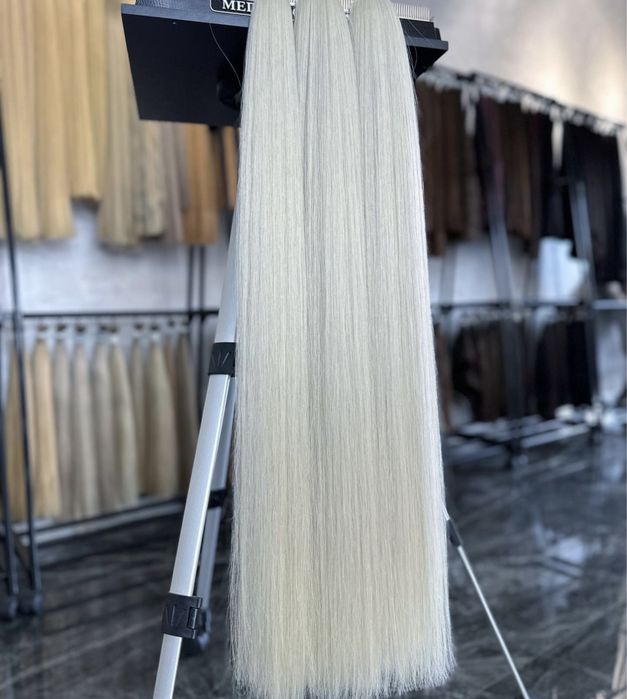 волосся для нарощування Блонд люкс гарний гладкий