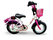 Rower Dziecięcy VERMONT GIRLY Koła 12" Fioletowy Błotniki Bagażnik