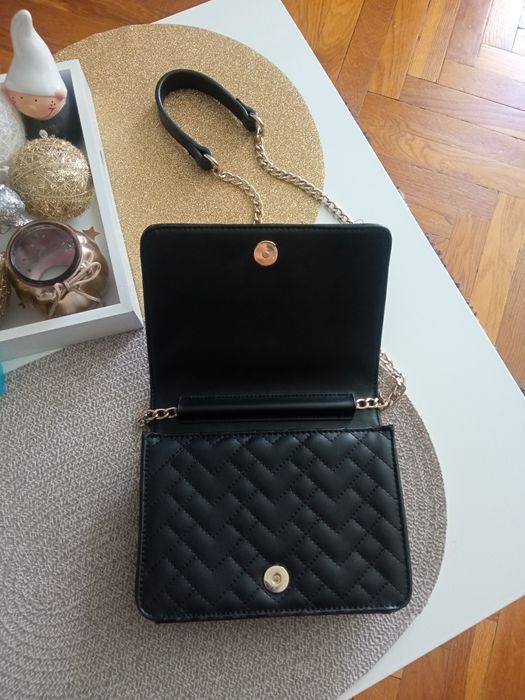 Torebka damska czarna mała listonoszka Maciej Zień