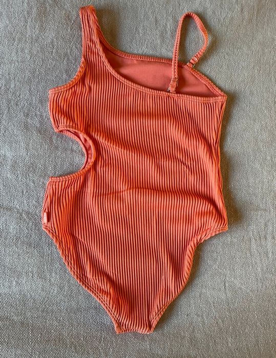 Abercrombie & fitch Orange kostium kąpielowy Asymmetrical cut out