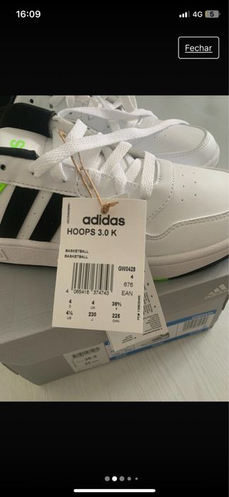 Tenis adidas criança novos tamanho 36