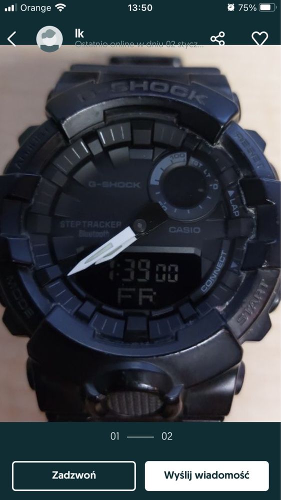 Zegarek G shock Gba 800