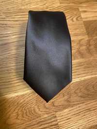 krawat WILLSOOR czarny, mikrofibra