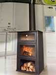 Salamandra com forno inox