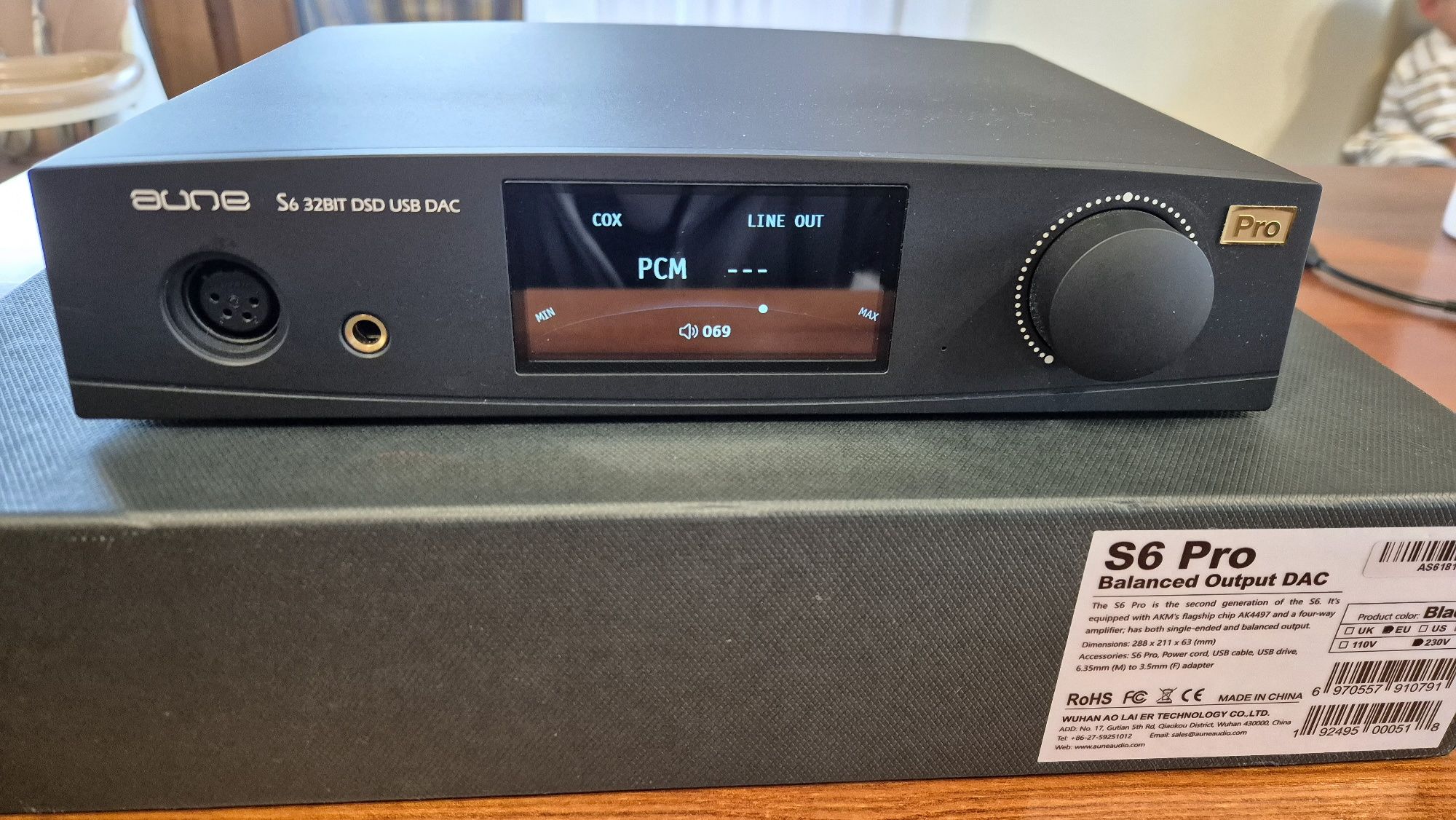 Wzmacniacz słuchawkowy DAC AUNE 6S PRO