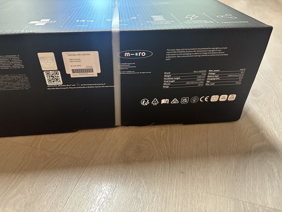 Trotinete Elétrica AMG Micro Explorer S – NOVA na Caixa!