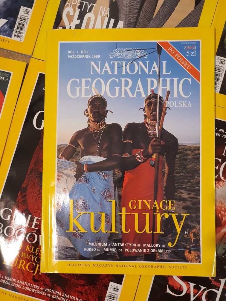 National Geographic pierwsze numery! Od 1999 r z etuii