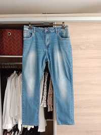 Spodnie damskie jeansowe na gumce w pasie xxxl