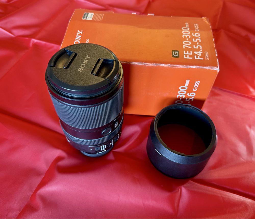 Lente Sony FE 70-300/4.5-5.6 OSS G excelente