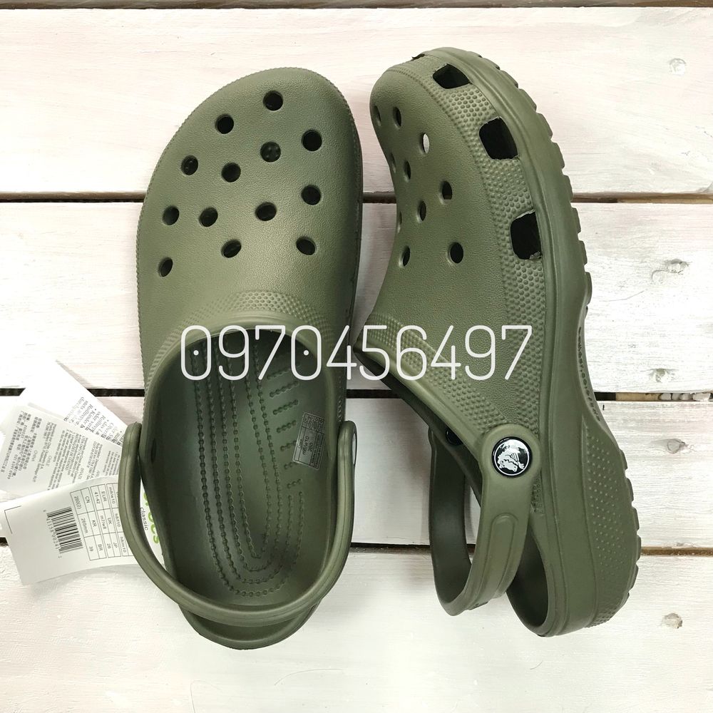 Чоловічі Crocs Classic Зелені Army Green Мужские Кроксы Милитари 43