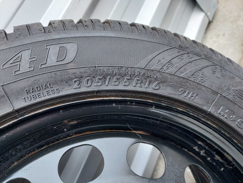 Felgi Koła Opony 205/55R16 Dunlop winter sport 4D Zimowe Vw