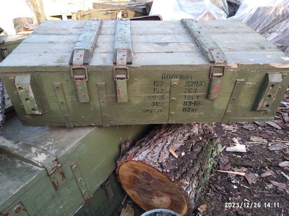 Военный ящик деревянный, пустой с под БК