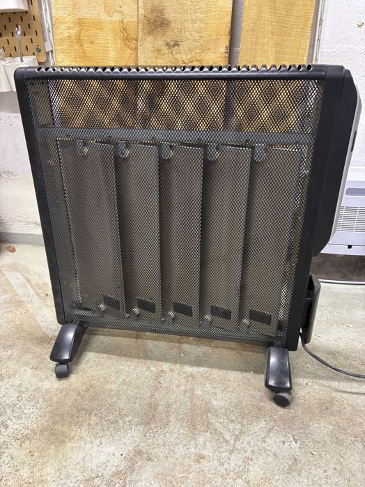 Grzejnik elektryczny na podczerwień 2500W TRANSA MicaSlim Black TE-08A