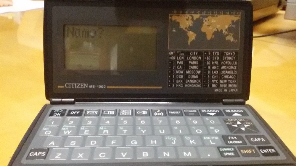 Agenda electrónica (múltiplas funções) – Citizen