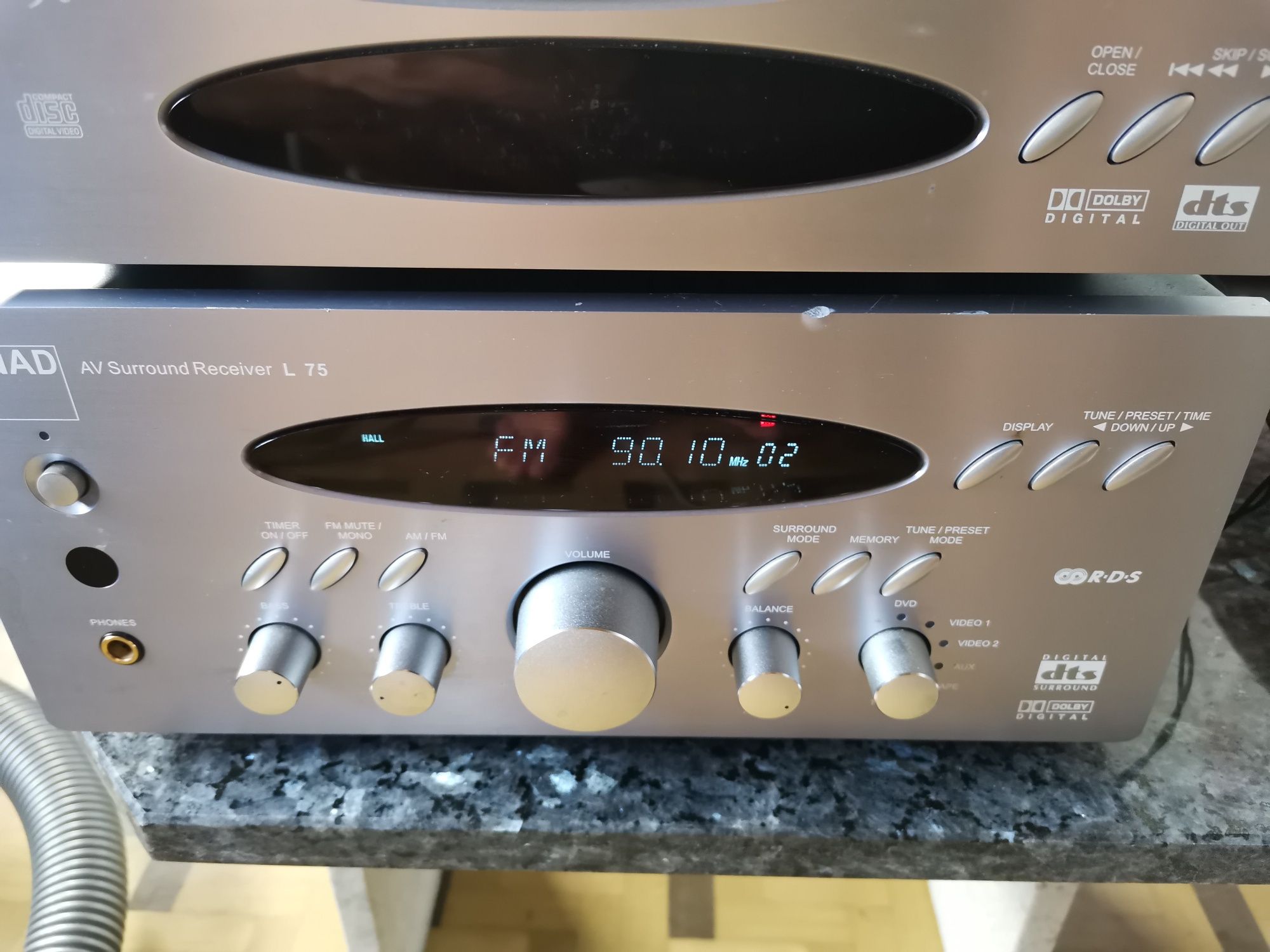 NAD CD DVD L55 Wzmacniacz amplituner L75