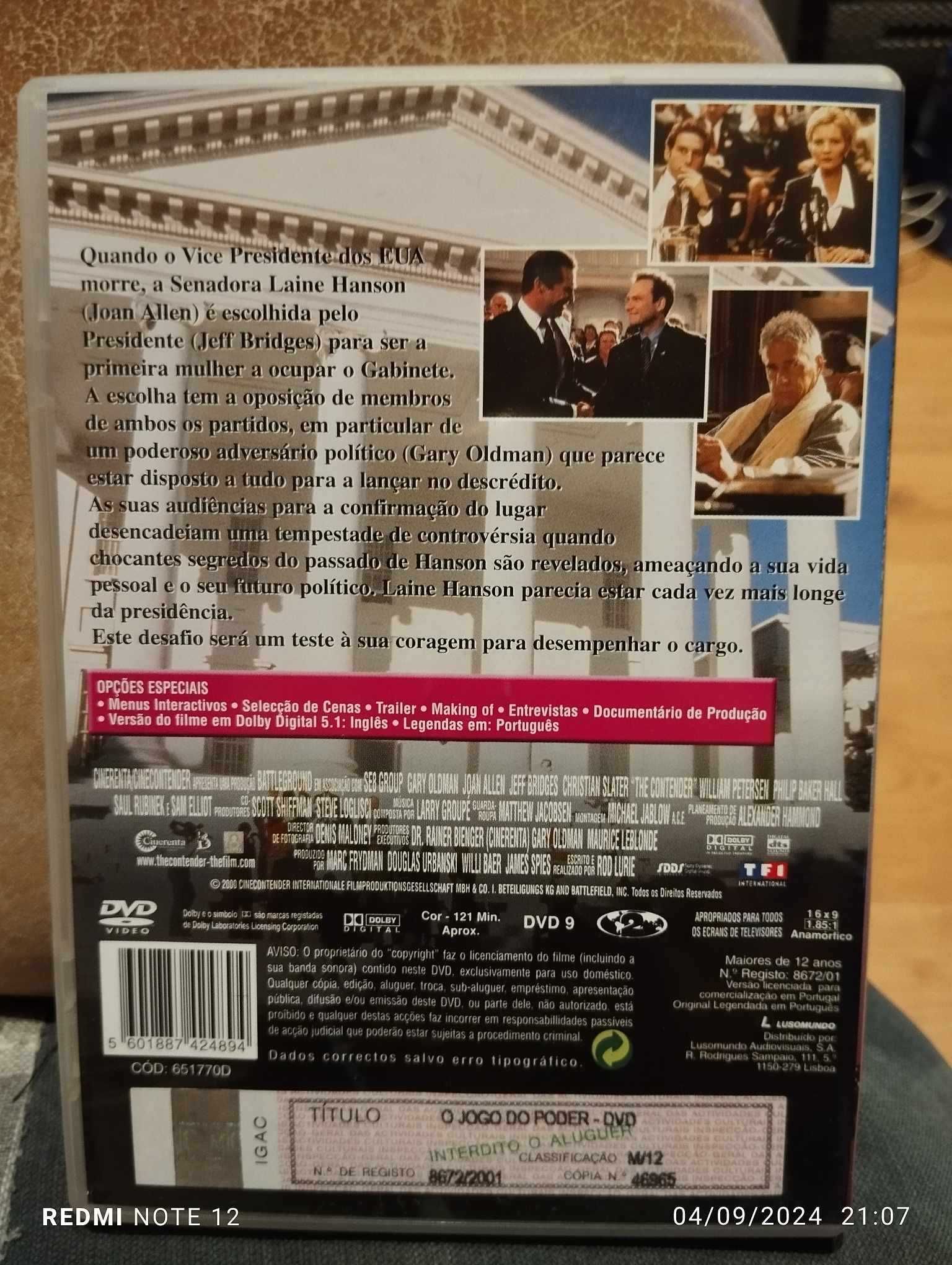 DVD - O jogo do poder