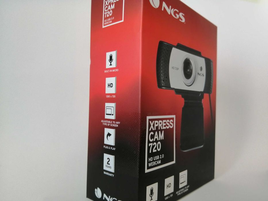 Webcam NGS Xpresscam 720 (720P HD - Microfone Incorporado)