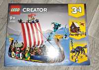 NOWE LEGO Creator 3 w 1 Statek wikingów i wąż z Midgardu 31132