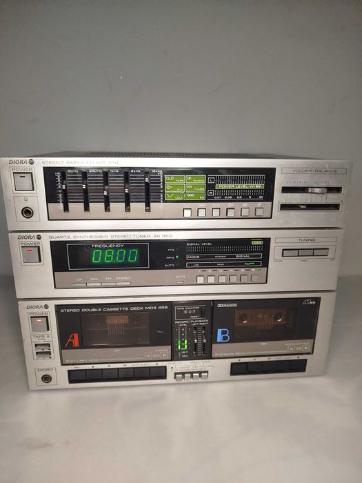 Wieża Diora wzmacniacz WS354 tuner AS952 magnetofon MDS456