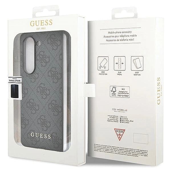 Etui Guess 4G Charms Collection na Samsung Galaxy Z Fold 5 - szare
