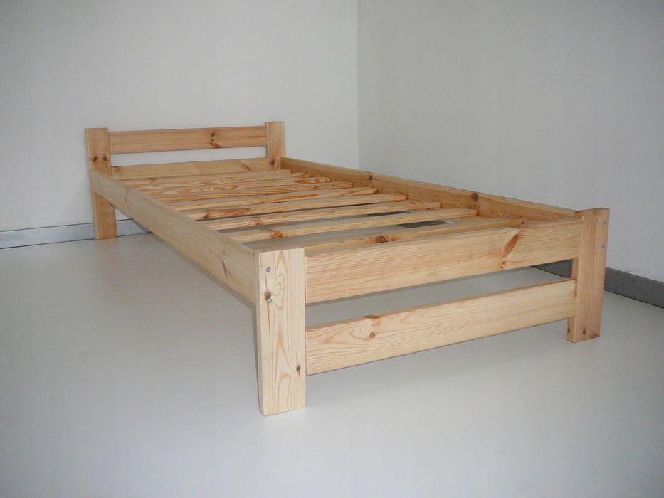 Łóżko Drewniane Małżeńskie Sosnowe Tapczan Hotelowe Pracownicze WYSYŁK