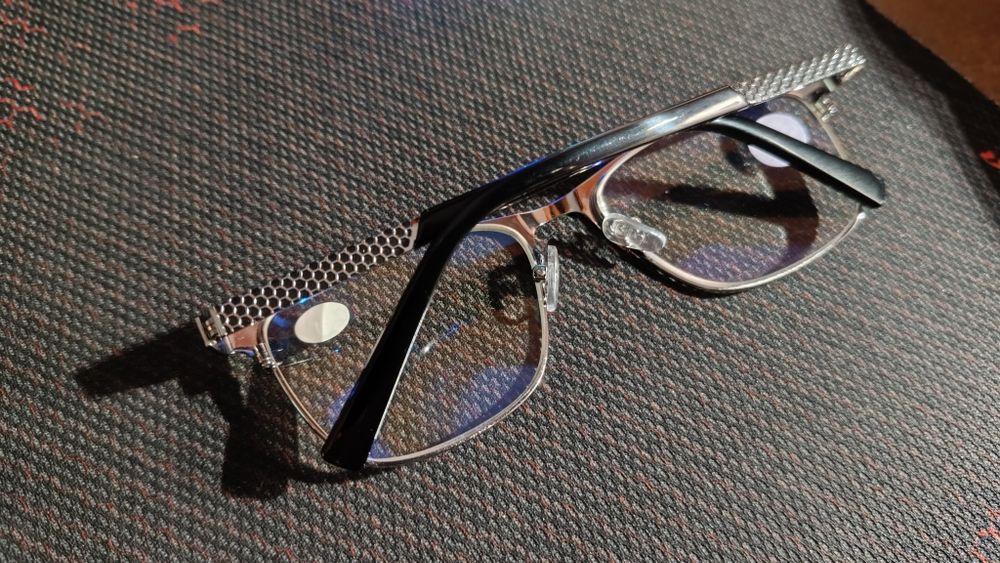 Очки для зрения новые Blue Blocker в металлической оправе +2,5