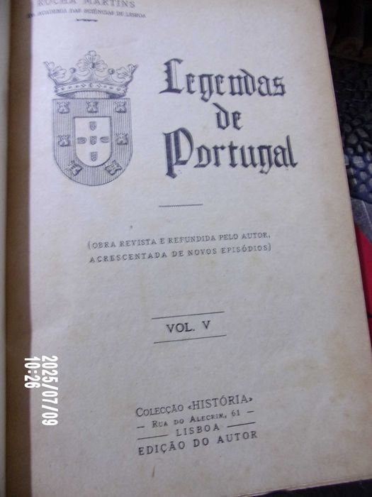 Legendas de Portugal de Rocha Martins
