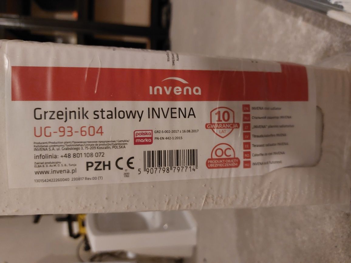 Nowy grzejnik INVENA 60x40