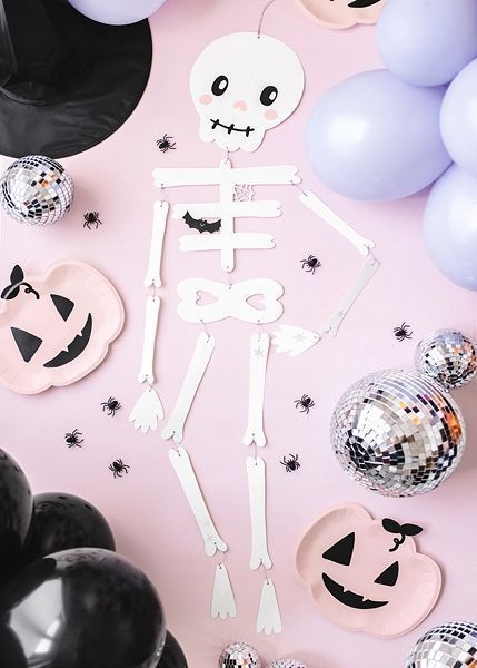 zawieszka szkielet dekoracja 110 cm na halloween karnawał  psikus