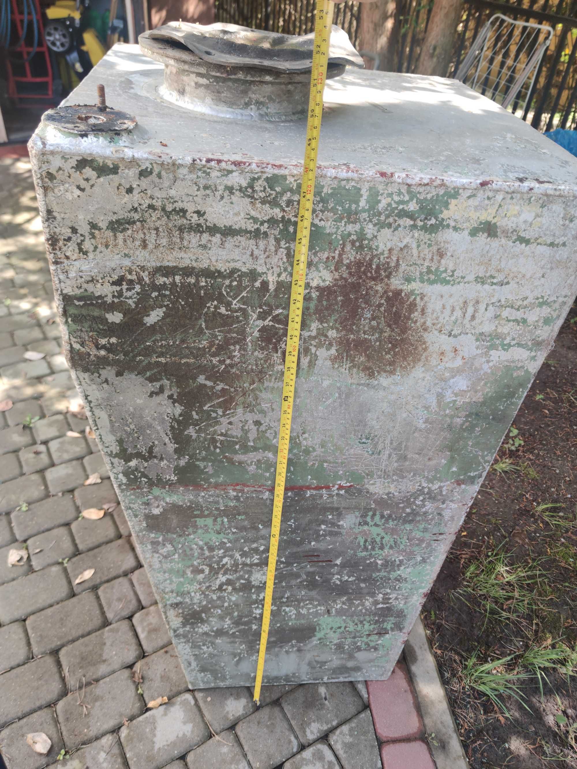 Zbiornik aluminiowy na paliwo, deszczówkę - ok 420 Litrów (120/59/58)