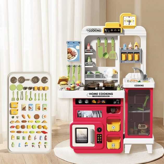Велика дитяча кухня 82 см з водою, парою, світлом і звуком