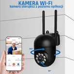 HD Kamera Bezpieczeństwa - Inteligentny Monitoring WiFi 360° (czarna)