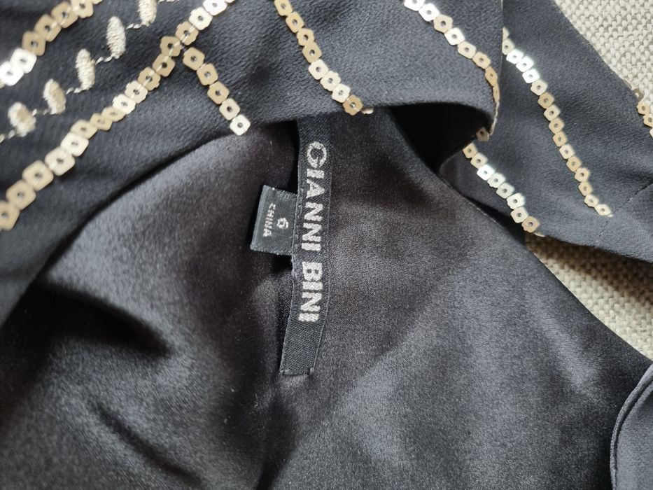 Sukienka czarna dluga maxi Gianni Bini