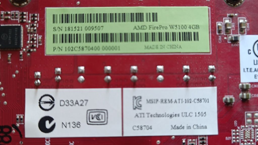 Karta graficzna AMD Firepro W5100 W 5100 4GB do Komputer stacjonarny