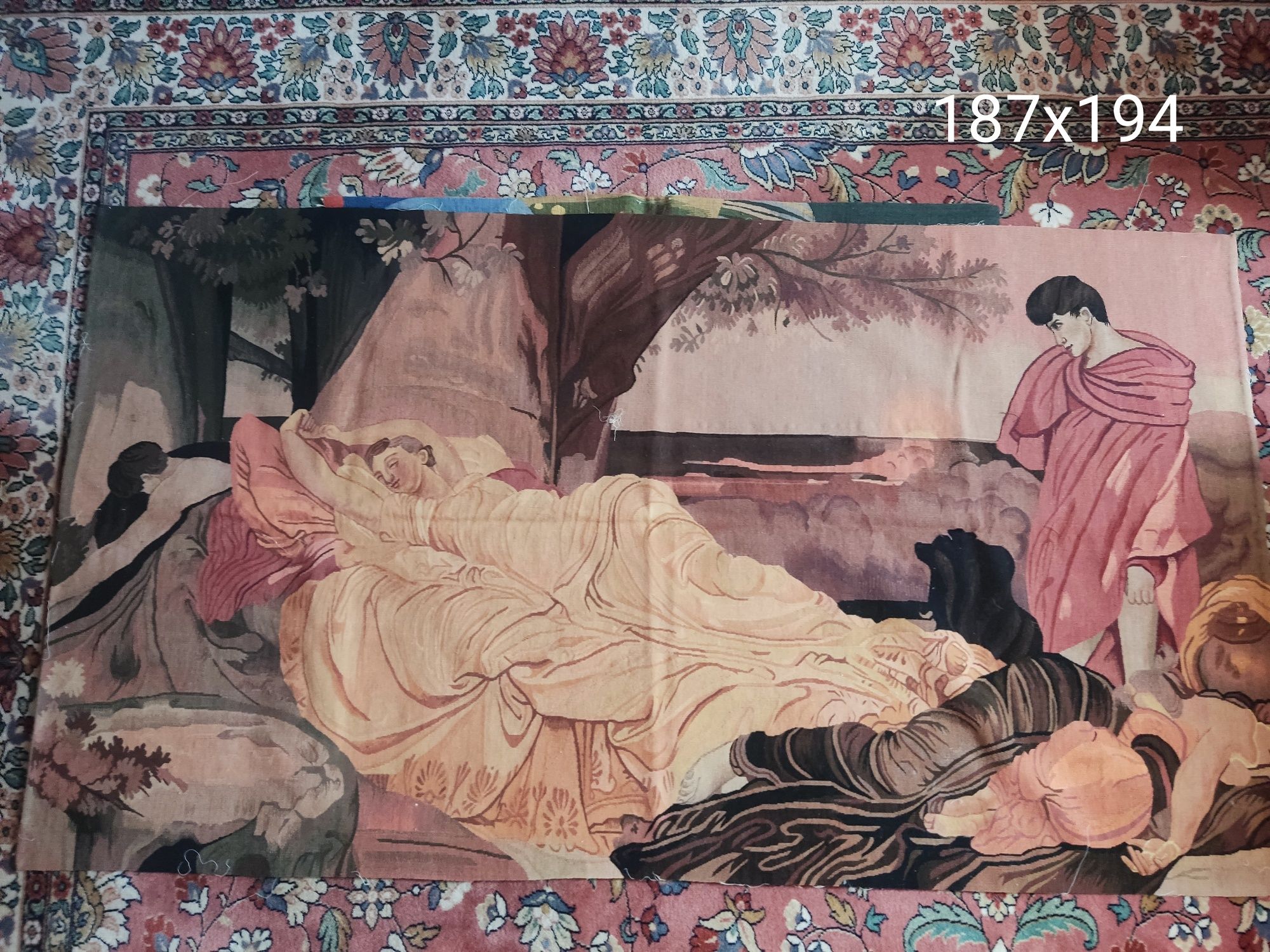 Ręcznie tkany gobelin wełniany jak obraz