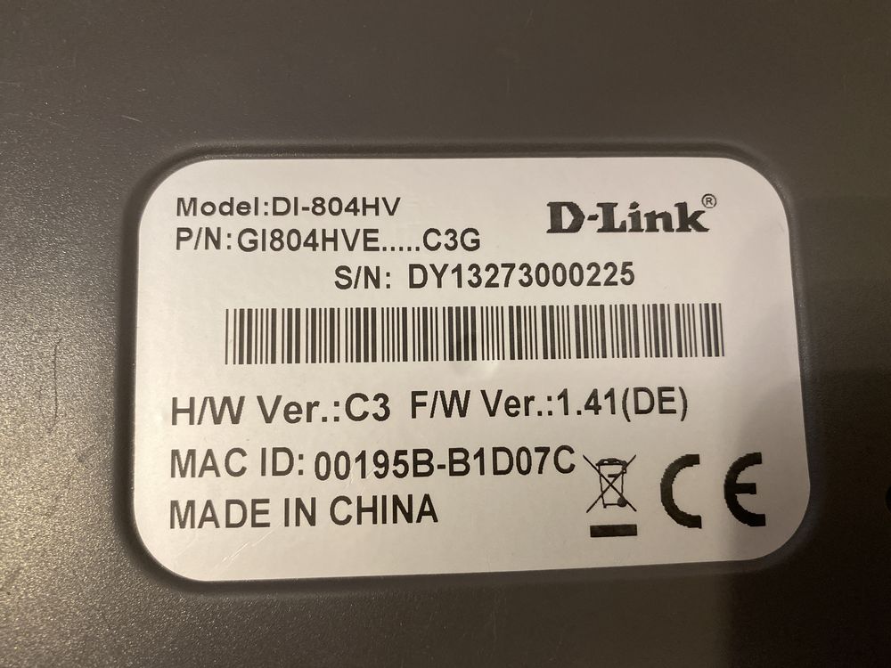 Router VPN D-Link DI-804HV