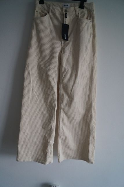 Weekday Ace cord trouser sztruksowe spodnie rozmiar 40 L
