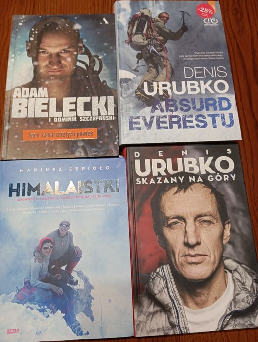 Zestaw książek Himalaistki, Skazany na Góry,Absurd Ewerestu.