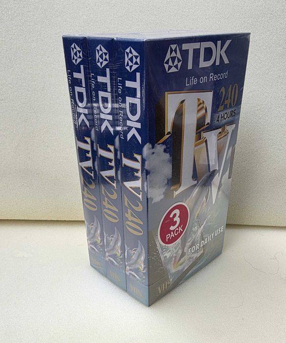 Kaseta VHS TDK x3 240 min