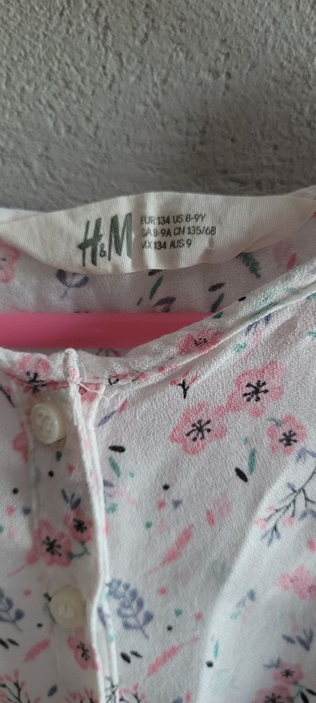 H&M romantyczna sukienka sukieneczka 134