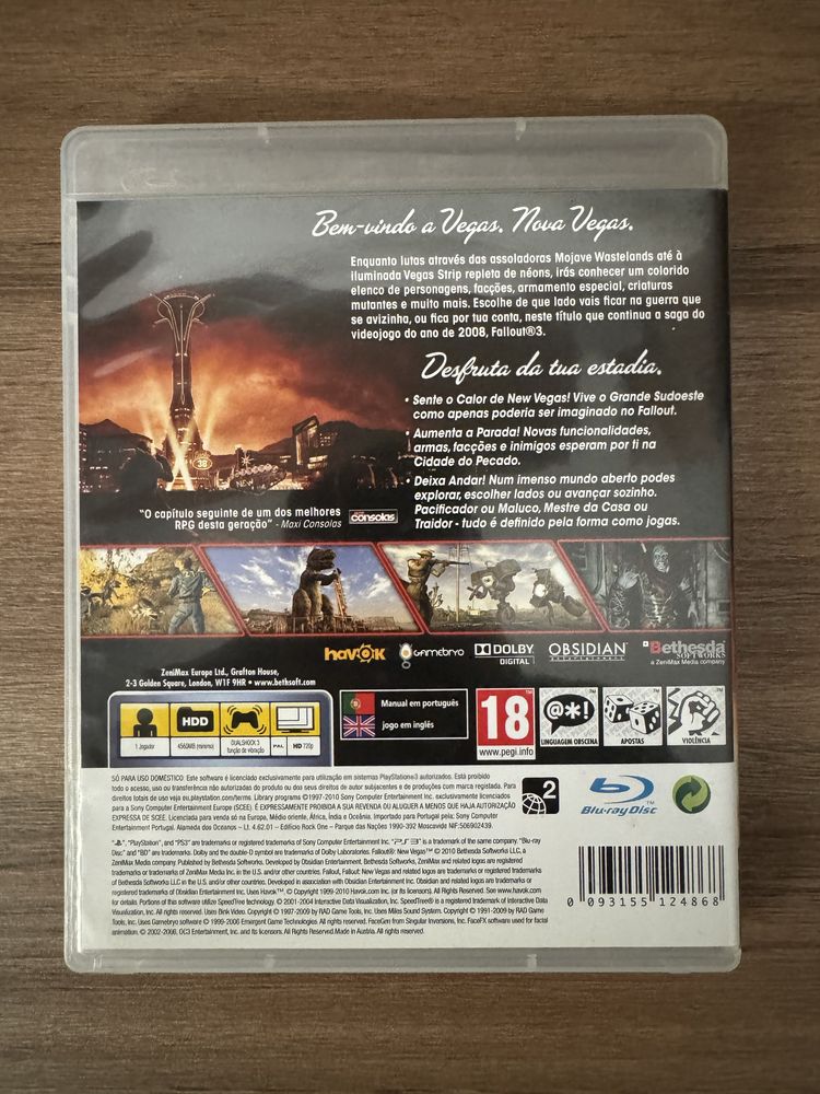 Fallout New Vegas PlayStation 3 (PS3)