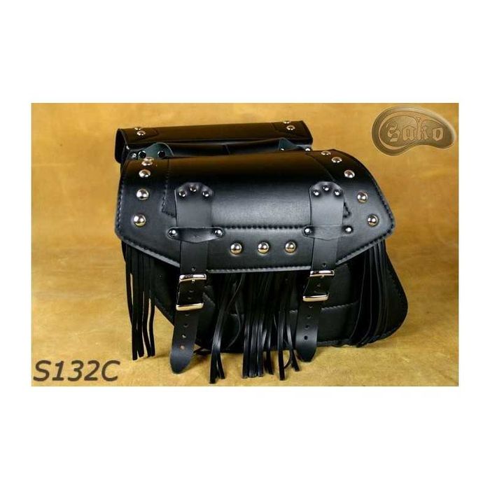 Sakwy boczne ze skóry ekologicznej  S132