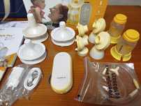 medela bomba tira leite dupla freestyle premium pack