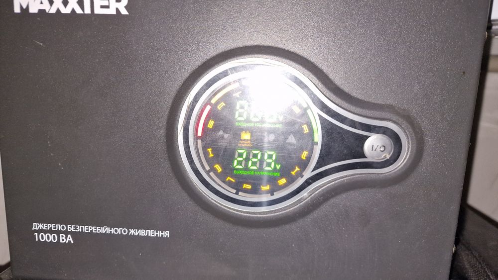 комплект ДБЖ Maxxter 1000va та два акб GEL по 100 Ah Fisher