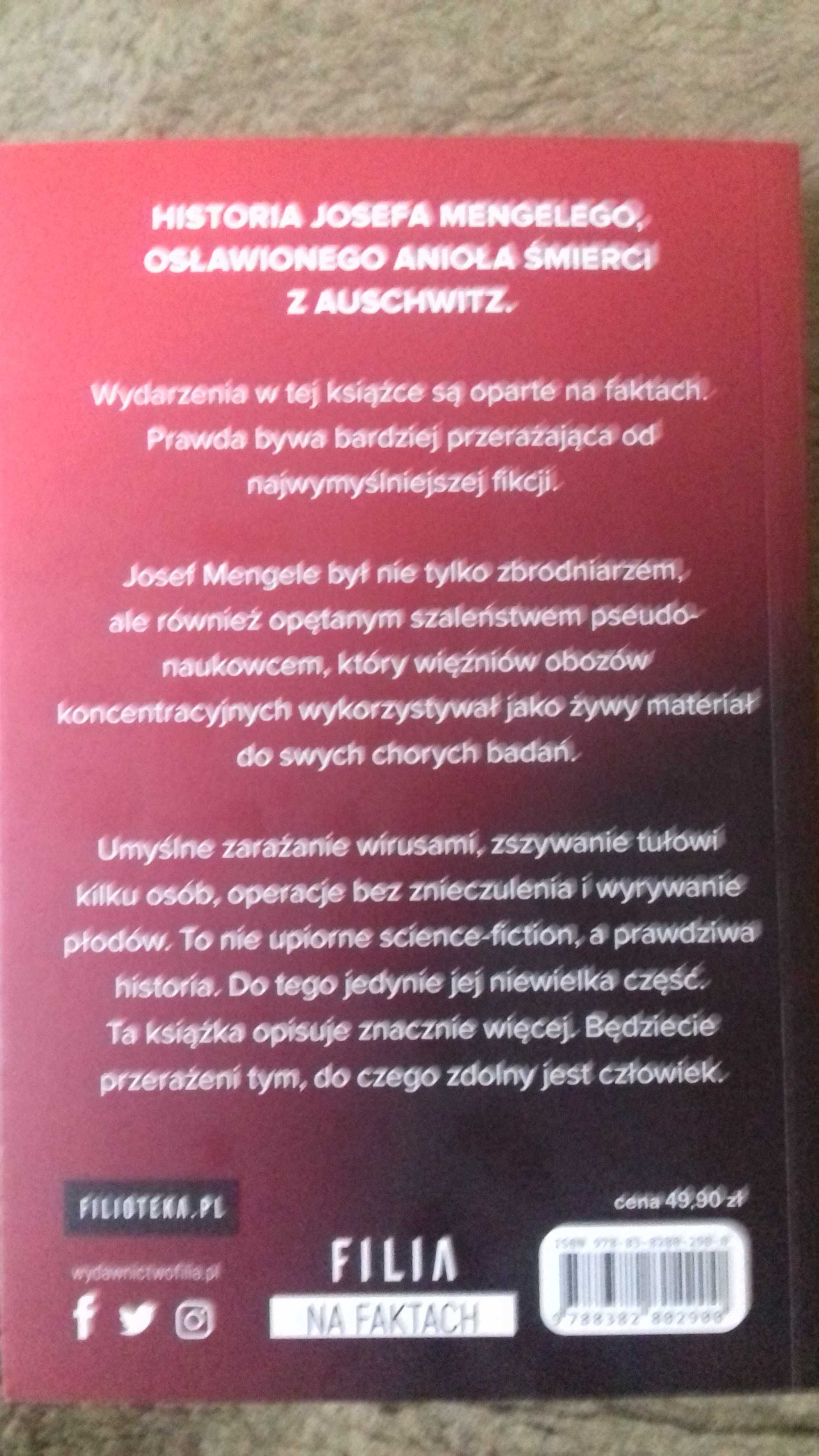 Mengele Anioł śmierci z Auschwitz Max Czornyj Autobiografia na faktach