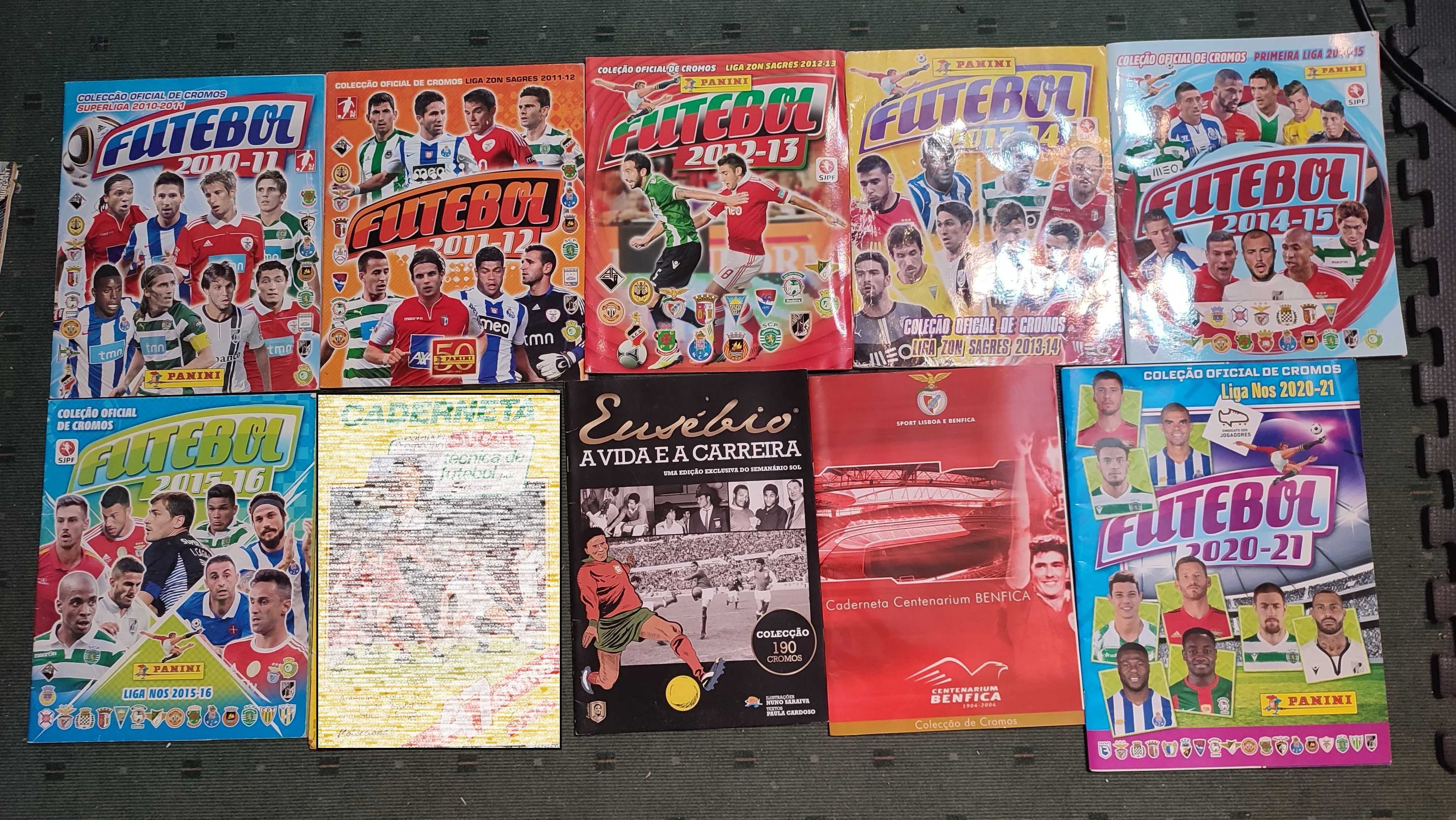 Lote 16 cadernetas de futebol - sem cromos