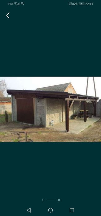 Garaże betonowe, Wiaty, altanki,beton  beton ogrodzenie